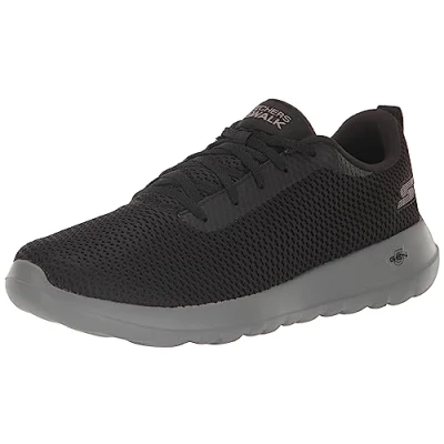 Afbeelding van Skechers Gowalk Arch Fit Atletische trainingsschoenen met luchtgekoeld schuim, sneakers voor heren, Zwart/Grijs, 42 EU