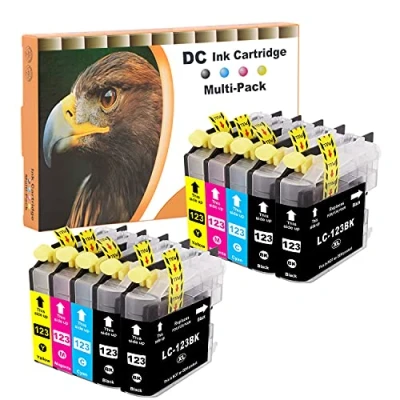 Afbeelding van D&amp;C Inktcartridge compatibel voor Brother LC 123 LC123 XL DCP J132W J150 J152W J152WR J172W J4110DW J4110W J552DW J752DW MFC J69920 dW (10 stuks)