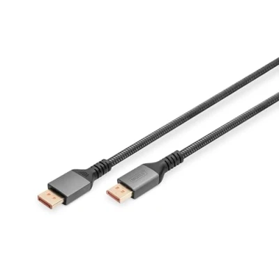 Afbeelding van Digitus DB 340111 010 S DisplayPort kabel Aansluitkabel stekker, stekker 1 m Zwart 8K UHD, Aluminium Afgeschermd