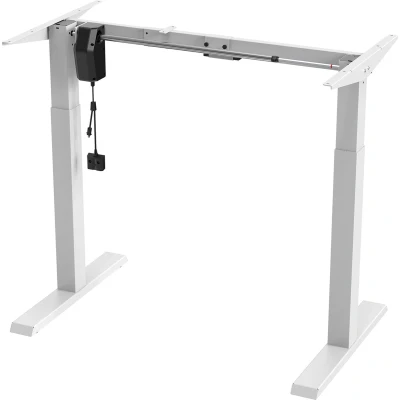 Afbeelding van Ergo Office Zit sta bureau Elektrisch in hoogte verstelbaar max 123cm 70 kg Zonder tafelblad Wit, ER 403W