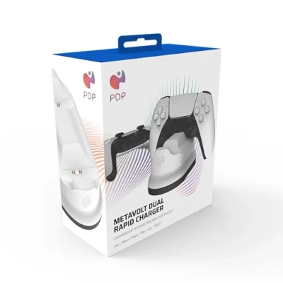 Image de Chargeur rapide double Pdp Metavolt Blanc pour PS5