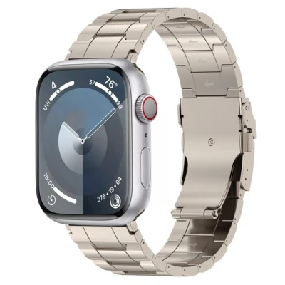 Afbeelding van Apple Watch Titanium Premium Link bandje kleur Geschikt voor 38mm / 40mm 41mm