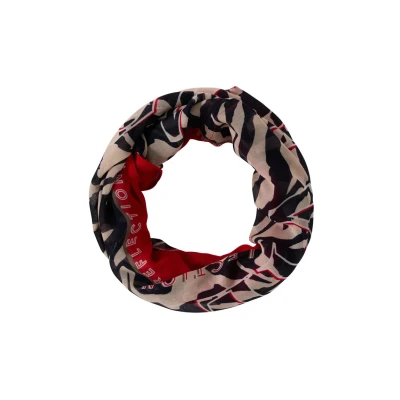 Afbeelding van Cecil Gemusterter LOOP Colsjaal, Dames, Maat: One Size, Rot