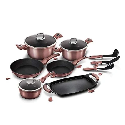 Afbeelding van Luxe 14 delige Pannenset ActievandeDag.be Dagelijks De Beste Deals Korting Tot Wel 80%