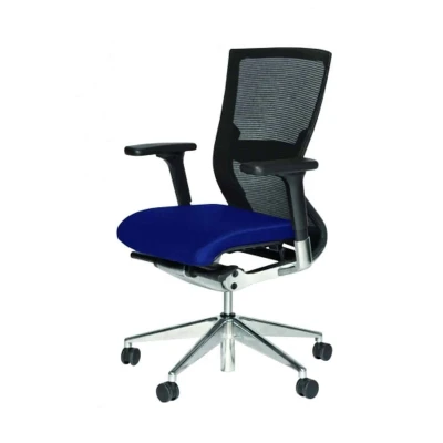 Afbeelding van Bureaustoel serie 105 Paars zitting Mesh rug