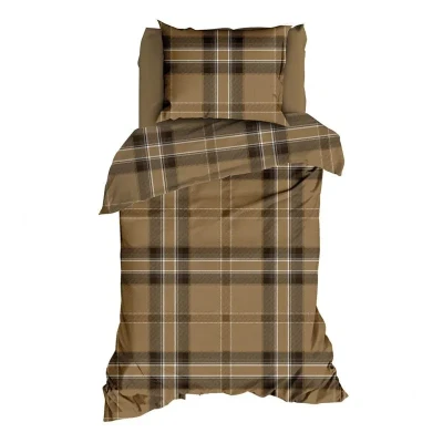 Afbeelding van Romanette Colpasso Dekbedovertrek Eenpersoons 140x200/220 cm Taupe