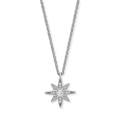 Afbeelding van Engelsrufer, Halsketting, Tů™pytivů stů™íbrnů nůhrdelnůk s kubickůmi zirkony ERN NSTAR ZI (ů™etízek. pů™ů, (925 zilver, Gekleurde steen, 40 44 cm)