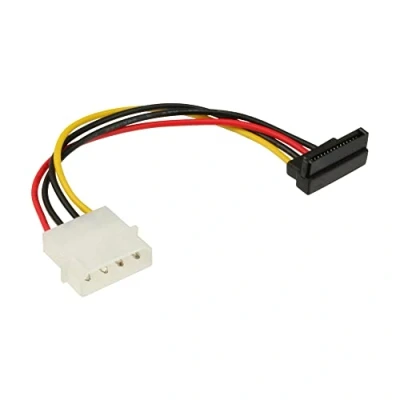 Afbeelding van Molex (m) SATA (v) haaks adapter 0,15 meter
