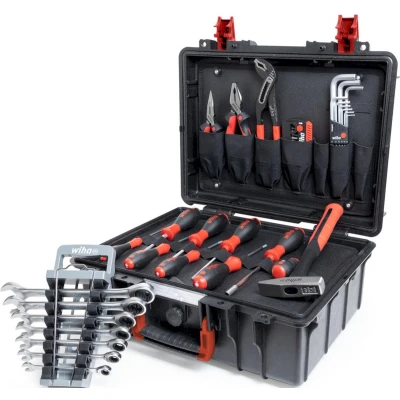 Afbeelding van Wiha 45256 Gereedschapsset Handwerker In koffer, Stofdicht, Waterdicht 46 delig