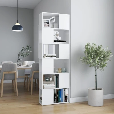Afbeelding van vidaXL Boekenkast/kamerscherm 60x24x186 cm wit