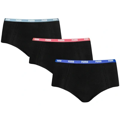 Afbeelding van Puma MINI Short 3 PACK Onderbroeken, Dames, Maat: XS, Black combo