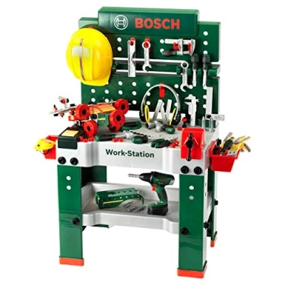 Afbeelding van Klein 8485 Bosch Werkbank nr. 1 150 delen incl. gereedschap en accessoires Accuschroevendraaier met geluid lichtfunctie voor kinderen vanaf 3 jaar