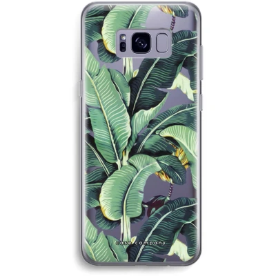 Afbeelding van Case Company® hoesje geschikt voor Samsung Galaxy S8 Bananenbladeren Soft Cover Telefoonhoesje Bescherming aan alle Kanten en Schermrand