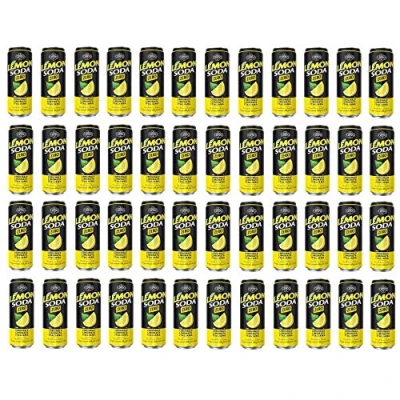 Afbeelding van 48 x Campari Group Lemonsoda Zero Italiaanse limonade suikervrij alcoholische drank verfrissend blikje 330 ml