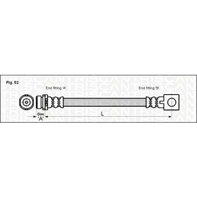 Afbeelding van TRISCAN 8150 16219 Remslang F10x1 336mm