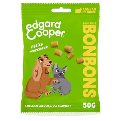 Afbeelding van 50g Edgard &amp; Cooper Bonbecs Lam Kalkoen Hondensnoepjes