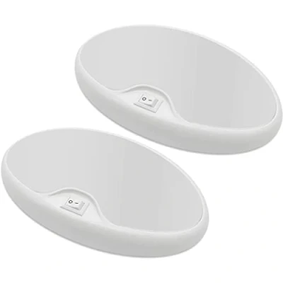 Afbeelding van Dream Lighting Led plafondlamp, 12 V, verlichting voor camper, auto, vrachtwagen, voertuig, 3500 K, IP44, 2 stuks