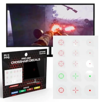 Afbeelding van ProFPS Crosshair Decals Stickers geschikt voor PS4, PS5, PC &amp; Xbox Quick Scope Aim Assist eSports Game Accessoires 15 stuks