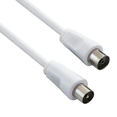Afbeelding van PremiumCord TV M/F, 75 ohm, 15 m IEC coaxkabel, wit, coaxkabel (75 m, IEC, mannelijke connector/female connector, ohm)