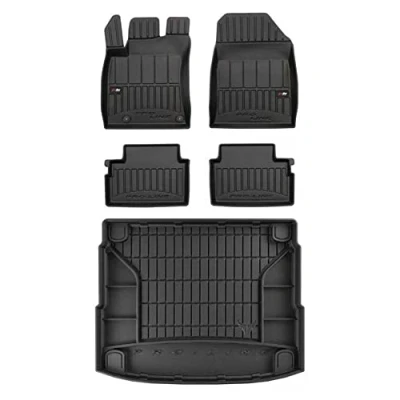 Afbeelding van M MOTOS Rubberen vloermat en kofferbakmat set voor Kia XCeed sinds 2019. Verbeter je reiscomfort met 3D antislip automat vloermatten alle weersomstandigheden, bescherming