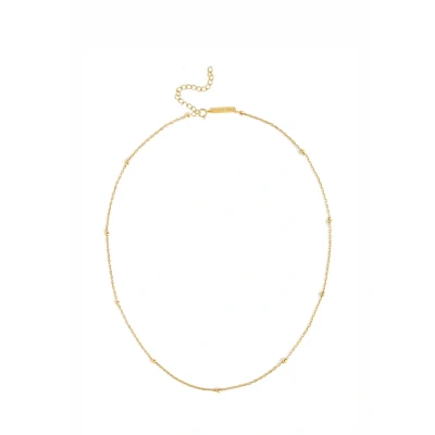 Afbeelding van SINGULARU Halsketting met stippen, hanger van 925 Sterling zilver kleine parels langs de ketting, eenheidsmaat., enkele maat, Zilver, Geen edelsteen
