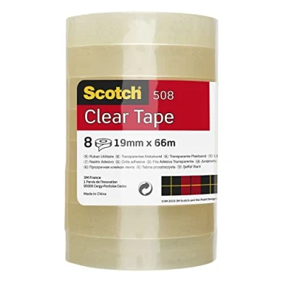 Image de 3M Scotch ruban adhésif 508, transparent, 19 mm x 66 m