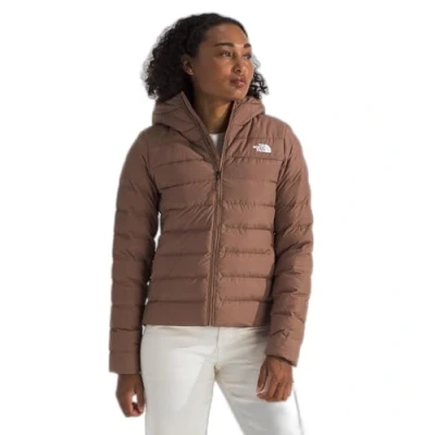 Afbeelding van The North Face Aconcagua Hoodie Gewatteerde jas, Dames, Maat: XS, Latte