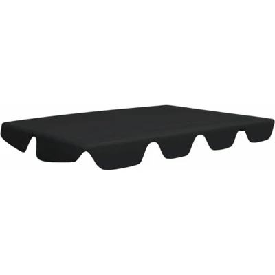 Afbeelding van Vervangingsluifel voor schommelbank 150/130x70/105 cm zwart