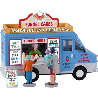 Afbeelding van Funnel cakes food truck set of 4 LEMAX