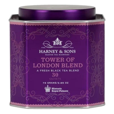 Afbeelding van Harney &amp; Sons Tower of London Blend 30 zakjes HRP