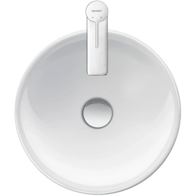 Afbeelding van Duravit D Neo opzetwastafel 12.5x40cm zonder kraangat keramiek Wit Minimalistisch design