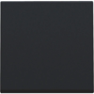 Afbeelding van Niko Pure Black Steel, afwerking voor elektronische schakelaar of drukknop