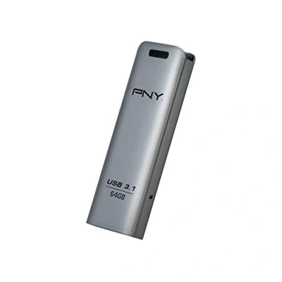 Afbeelding van PNY Elite Steel USB stick 64 GB Zilver FD64GESTEEL31G EF 3.1