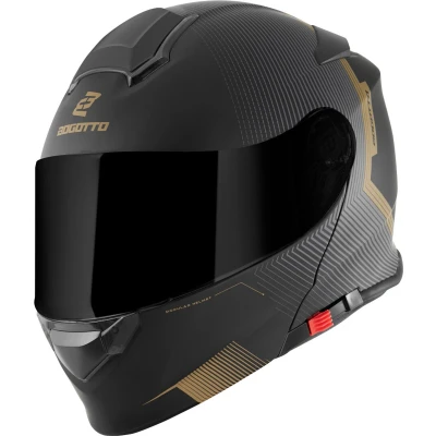Afbeelding van Bogotto H271 Wayke Mat Zwart Bruin Systeemhelm Maat S Helm