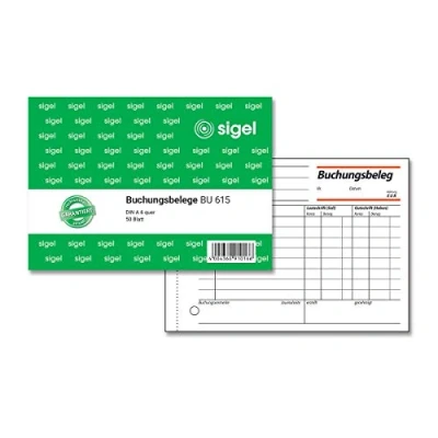 Afbeelding van Sigel, Formulier, Boekingsbon formulier boek BU615 (50 x)
