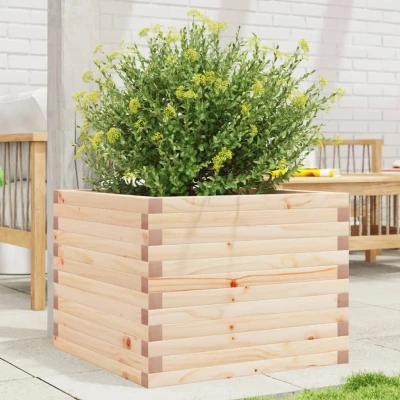 Afbeelding van Plantenbak 60x60x45,5 cm massief grenenhout