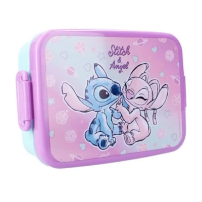 Afbeelding van My sweety pop Broodtrommel Stitch Voor kinderen Kleuterschool School Vakantie Maaltijden 16 cm meisjes Blauw Cadeau idee