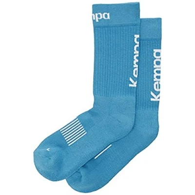 Afbeelding van Kempa Logo Classic Kousen Blauw Wit Maat 36 40
