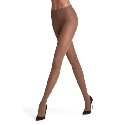 Afbeelding van FALKE Matt Deluxe mat transparant 30 Denier panty maillot dames bruin Maat L