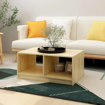 Afbeelding van Salontafel 75x50x33,5 cm massief grenenhout