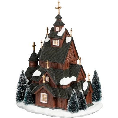 Afbeelding van The Stave church l25,5xb19,5xh1cm Luville