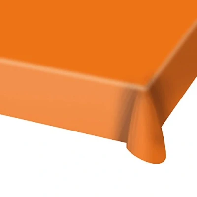Afbeelding van Folat PE Tafelkleed Oranje (130 x 180cm) WK voetbal 2026 versiering Olympische spelen