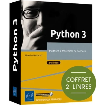 Image de Python 3 Coffret de 2 livres : Maîtrisez le traitement données (2e édition)