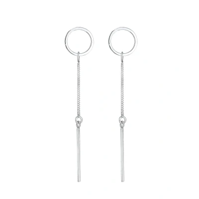 Afbeelding van Elli Kreis STAB GEO Minimal Oorbellen, Dames, Maat: One Size, Silber