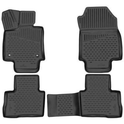 Afbeelding van WALSER XTR 75238 Vloermatset Rubber voor en achter Zwart Op maat gemaakt
