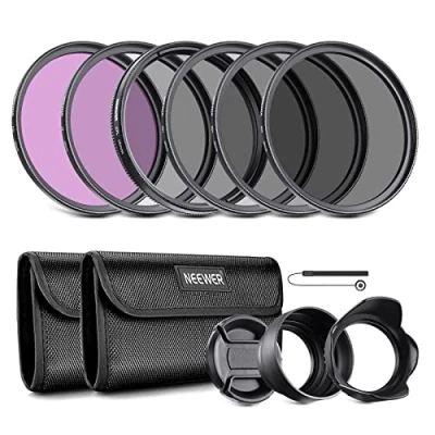 Afbeelding van Neewer 58 mm accessoireset voor projectiefilter (UV, CPL, FLD) CANON EOS Rebel T5i T4i T3i T3 T2i T1i XT XTi XSi SL1 digitale spiegelreflexcamera&#039;s