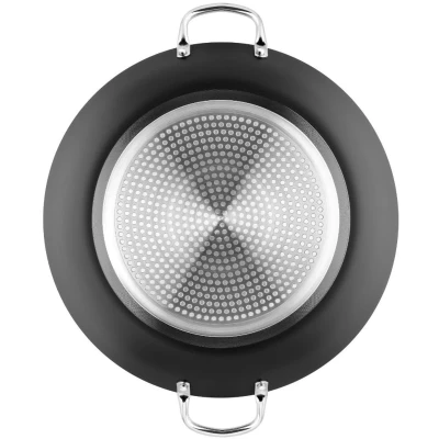 Afbeelding van MONIX RESISTT PLUS Aluminium paella pan met antiaanbaklaag, 38 cm, geschikt voor alle warmtebronnen, inclusief inductie