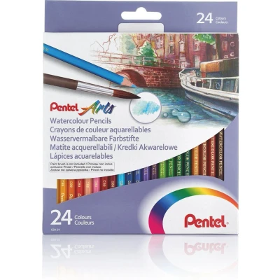 Afbeelding van Pentel Aquarelpotloden set van 24 potloden