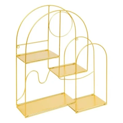 Afbeelding van Atmosphera Tina Wandrek metaal 50x13x60cm Goud