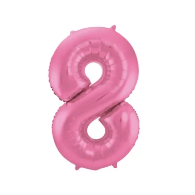 Afbeelding van Ballon folie 8 Mat Roze 86cm